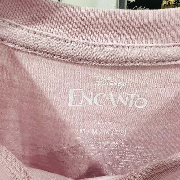 Disney Encanto Girls Cropped Long Sleeve T-Shirt Size M 7/8 NWT - Picture 5 of 5